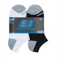 thumbnail image 2 of Skechers Kids Boys' 10 Pack 1/2 Terry No Show Socks, Grey/Black, 9-11, 2 of 5