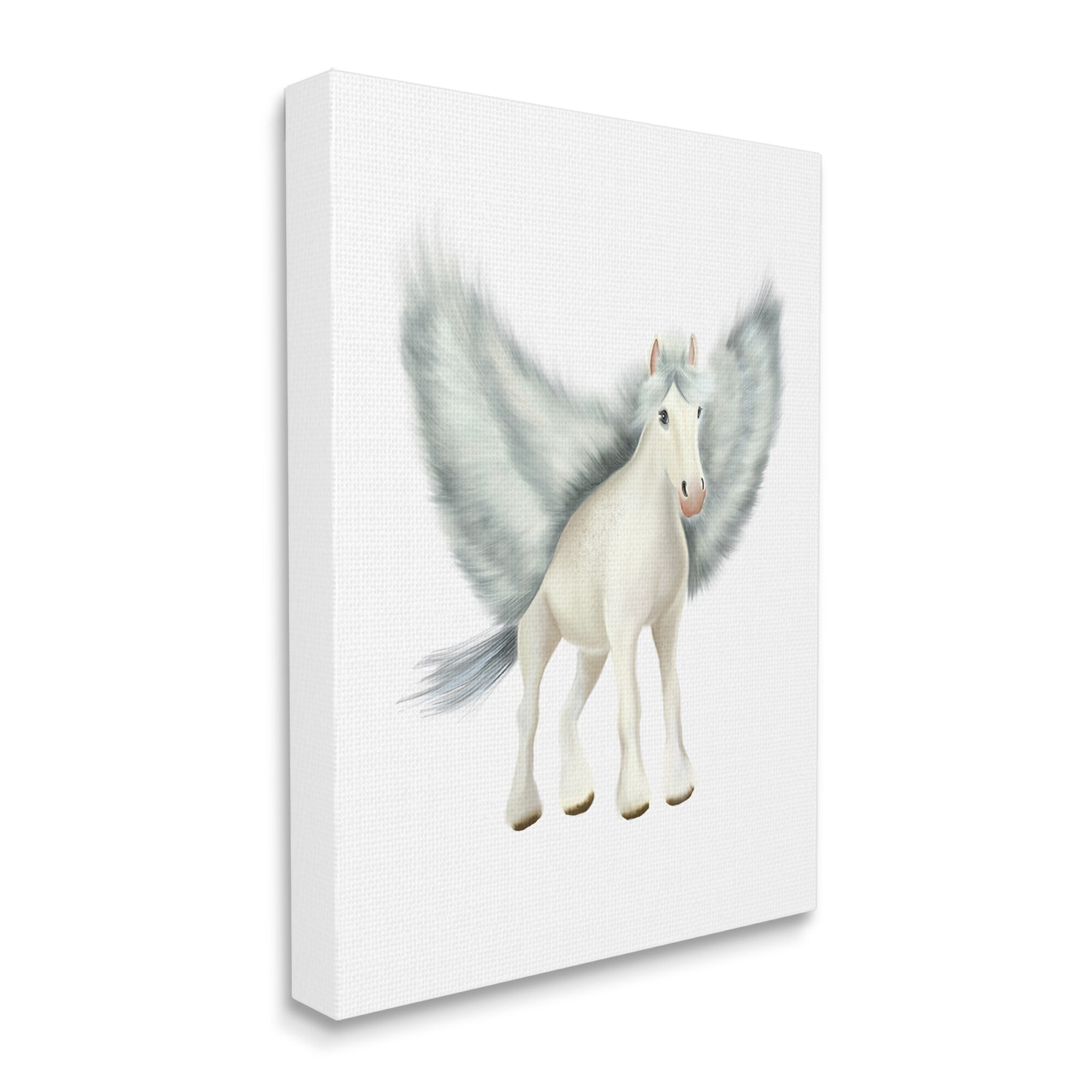 Stupell Industries Mythical Pegasus Creature Flying Horse Fantasy Painting Painting Gallery Wrapped Canvas Print Wall Art, Design by Studio Q
