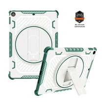 iPad 6th/5th Generation Case, Dteck Hybrid Silicone PC Protective Case with 360 Rotating Stand for iPad 6th / 5th Gen 9.7-inch,Green