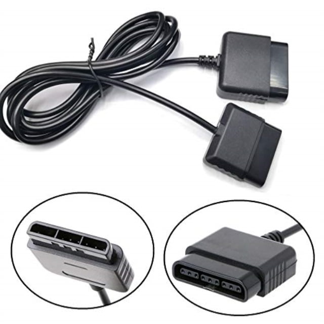 cotchear 6ft extendable cable for ps2 controller, 1.8 meter extension
