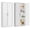 White, variant on Metal Kitchen Pantry Cabinet, 71"H x 28"W x 14"D Pantry Cabinets with 2 Doors and 4 Adjustable Shelves for Kitchen Storage, Metal Cabinet for Kitchen, Dining Room, Living Room -White