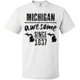 thumbnail image 3 of Inktastic Michigan Awesome Since 1837 T-Shirt, 3 of 5