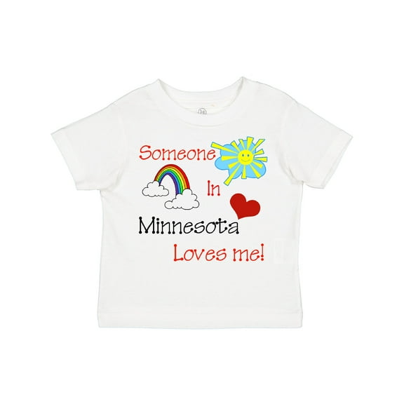 Inktastic Someone in Minnesota Loves Me Boys or Girls Toddler T-Shirt