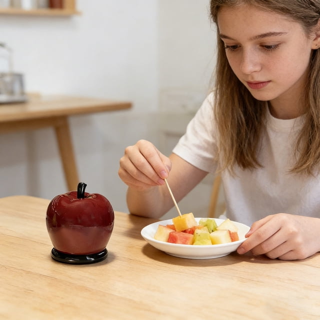 Toothbrush Holder Cute Fruit Design Dispenser For Home Décor Unique Kitchen Gadget Idea With Lid