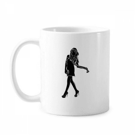 

Hot Beautiful Woman Outlines Stand Mug Pottery Cerac Coffee Porcelain Cup Tableware
