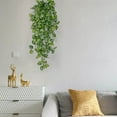 thumbnail image 5 of Blueek Artificial Green Wall Decor, Realistic 3D Plastic Hanging Plants for Indoor Decoration, Faux Greenery Arrangement(E,3.3ft), 5 of 8