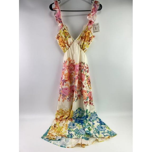 WHarxiap Dresses,Women 2025 Summer Spring Ruched Maxi Dress Adjustable Spaghetti Strap Floral Beach Long Sundress