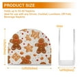 thumbnail image 3 of Gingerbread Man Cookies Napkin Holder for Table Clear Napkin Stand Paper Holder Acrylic Organizer Dispenser Napkins for Dinner Kitchen Restaurant Room, 3 of 8