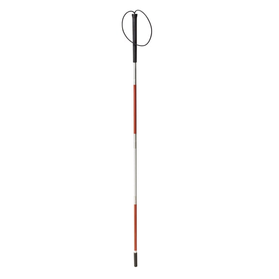 drive White / Red Aluminum Folding Cane For The Blind 45-3/4 Inch Height