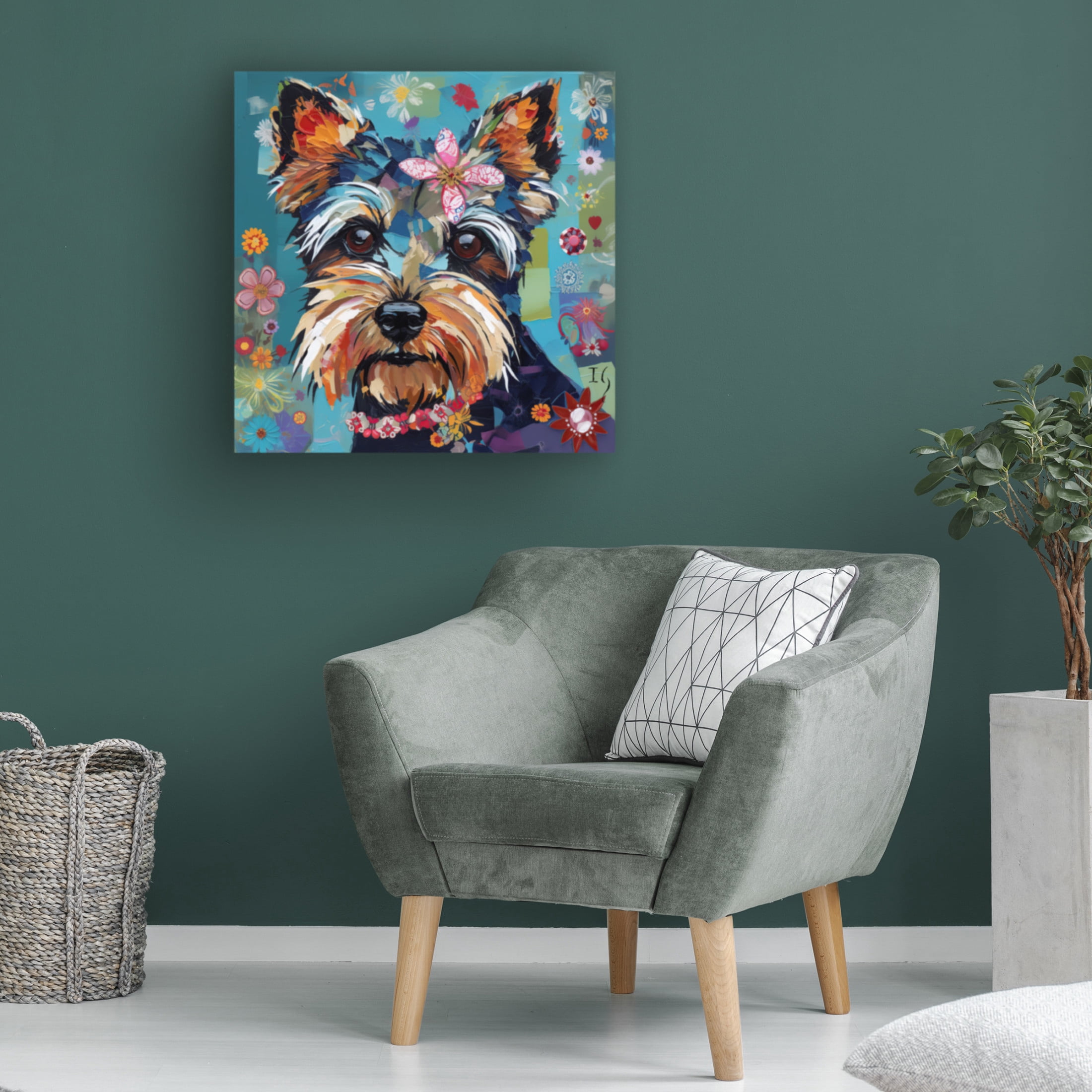 Canvas Wall Art - Ivan Guaderrama 'Vibrant Yorkshire Soul' Wall Art for Living Room, Bedroom, or Office Décor by Trademark Fine Art - 18 x 18 Inches