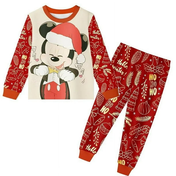 Kids Christmas Clothes Pajamas Cartoon Mickey Mouse Minnie Mouse Pajama Set Boys Girls Kawaii Pijamas Felpa Sleepwear 2 8y Walmart