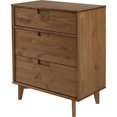 thumbnail image 1 of Walker Edison Meubles BR3DSLDRCA 3 Tiroir Milieu du Siècle Commode en Bois Moderne&44; Caramel, 1 of 2