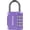 Purple, variant on 1 Pack Combination Lock for Locker 4 Digit Outdoor Waterproof Padlock for School, Gym, Sports, Fence, Toolbox, Gate, Case, Outdoor, Hasp Storage (Purple)