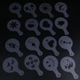 thumbnail image 3 of Cappuccino Template,16Pcs Plastic Coffee Template Plastic Coffee Stencils Cappuccino Stencils Expertly Crafted, 3 of 9