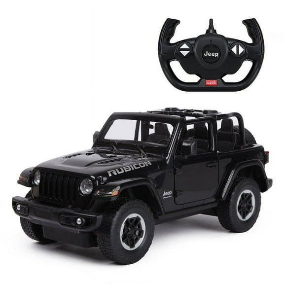 Rastar Rubicon Radio Control Cars with Remote Controller, Plastic, Black