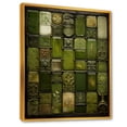 thumbnail image 2 of Designart "Stone Tiles in Green I" Abstract Framed Wall Art - Modern Green Abstract Tile Hallway Framed Wall Art Decor, 2 of 6
