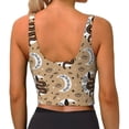 thumbnail image 4 of Uemuo Snake And Flower Pattern Women's Sports Bra - High Impact Support, Breathable, and Comfortable Athletic Bra for Running, Yoga, and Workouts, 4 of 9