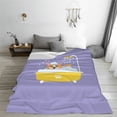 thumbnail image 5 of Sikiie Corgi Washing in Bathtub Ultra-Soft Micro flannel Blanket Luxury All Seasons Warm Blanket for Bedding Sofa and Travel (4 sizes)-60"x50", 5 of 7