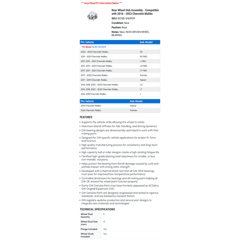 Wheel Hub Assemblies for Sale - Best Prices | Jordan