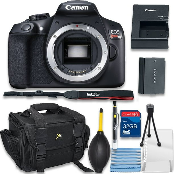 Canon Eos Rebel T6 Digital Slr Camera Body Only Bundle Includes Camera 32gb Memory Card Bag Cleaning Kit Walmart Com Walmart Com Canon Eos Rebel T6 Digital Slr Camera Body Only Bundle Includes Camera 32gb Memory Card Bag Cleaning Kit Walmart Com Walmart Com