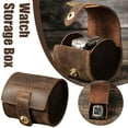 thumbnail image 2 of Leather Watch Roll Pouch Holder Bag Watch Display Travel Case Gift Box C1D9, 2 of 7