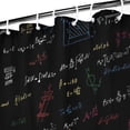 thumbnail image 3 of Math Equations Colorful Formulas Black Pattern Shower Curtain 36"x72" ,Bathroom Decorative Shower Curtains Set with 12 Hooks,Modern Waterproof Washable Shower Curtain, 3 of 6