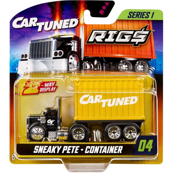 CarTuned Black Sneaky Pete with Yellow Stackable Container RIGS Series 1 595380