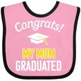 thumbnail image 3 of Inktastic Congrats My Mom Graduated with Cap Boys or Girls Baby Bib, 3 of 4