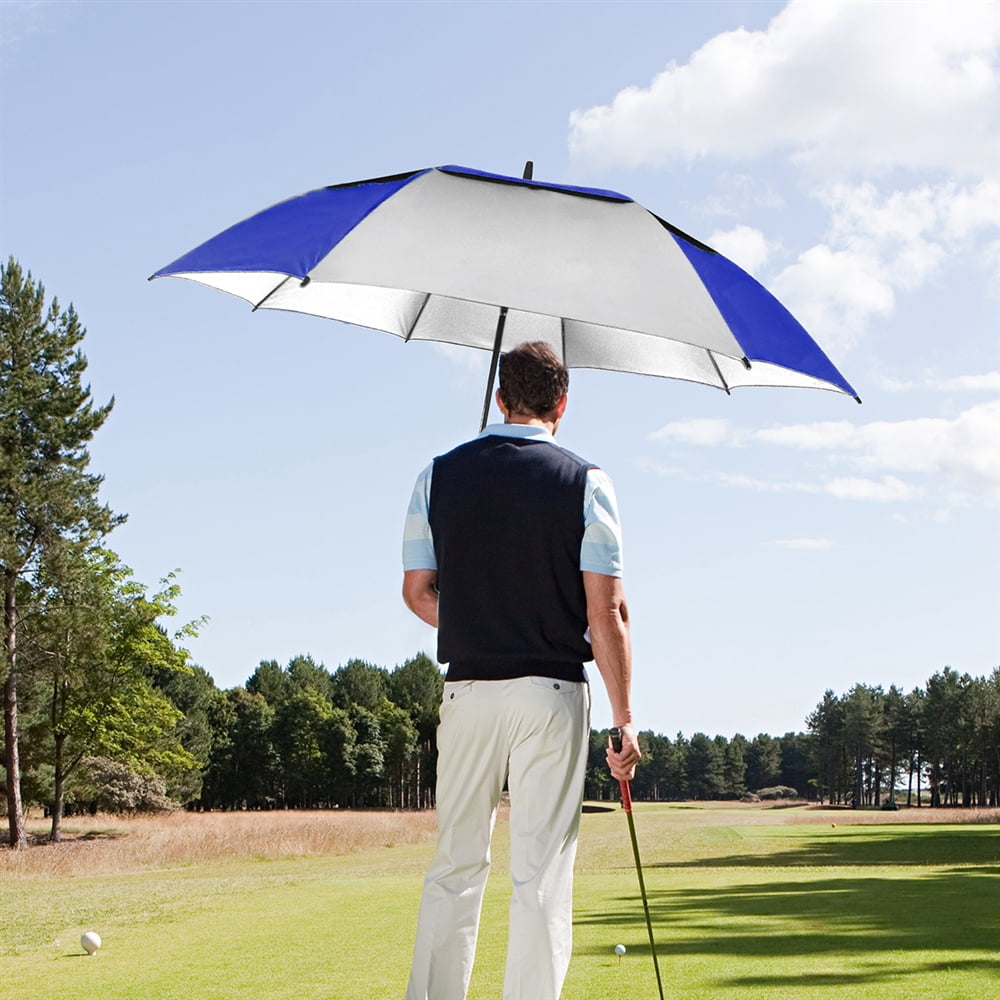 WeGuard 60 Double Canopy Large Golf Umbrella, Automatic Open Windproof