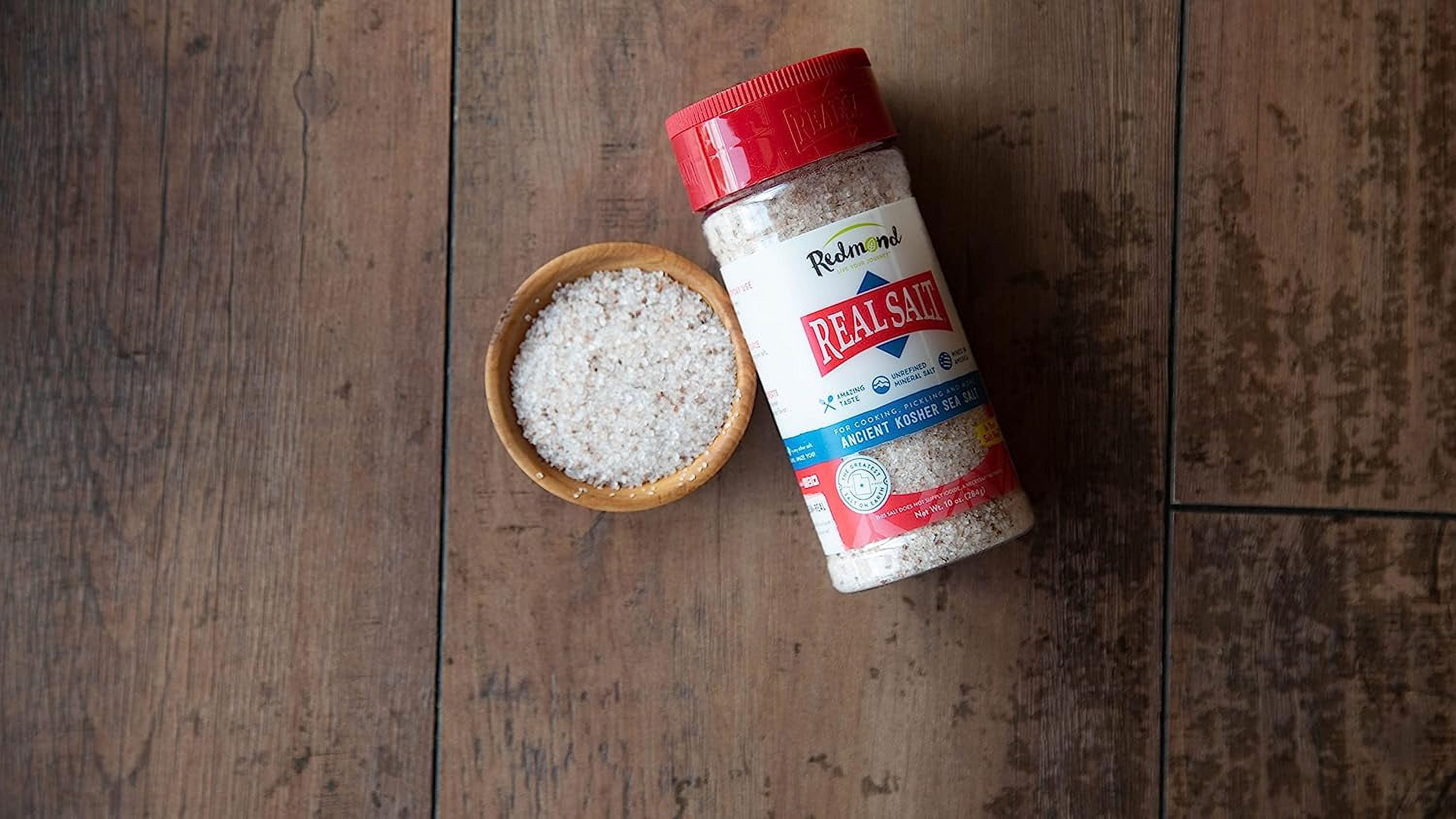 Redmond Trading Company, Real Salt Ancient Kosher Sea Salt, 10 oz Pack of 3