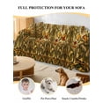 thumbnail image 4 of Vintage Bees Couch Cover, Country Retro Animal Flowers Yellow Brown Sofa Cover Blanket for 3 Cushion Couch, Sectional Sofa Slipcover Furniture Protector for Living Room Bedroom 71''x134'', 4 of 9