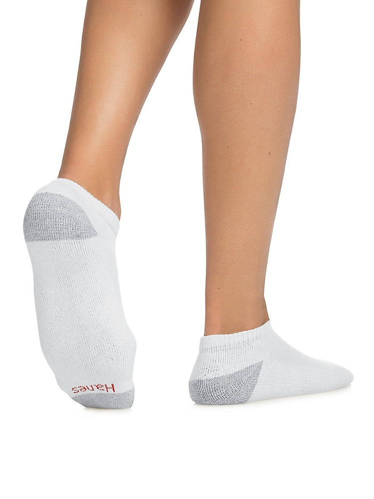 Pack of 7 Size 10-13 Wilson Mens No Show Socks Color White/Grey ...