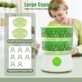 thumbnail image 4 of 2-Layer Automatic Bean Sprouts Maker with PTC Heating, 360° Sprinkler & Seasonal Modes – Energy Efficient Home Sprouting Machine, 110V, 4 of 10