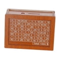 thumbnail image 2 of Alcancía de madera para ahorrar dinero, decoración del hogar, estuche de almacenamiento con objetivo de ahorro Puede almacenarse 1000 USD, 2 of 9