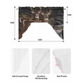 thumbnail image 6 of Forest Deer Kitchen Swag Valances for Windows, Farmhouse Vintage River Elk Swag Valances Curtains for Living Room, Rod Pocket Window Treatments for Bathroom, Bedroom, Cafe, 56"x36", 6 of 6