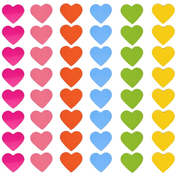 240 imanes de nevera con forma de corazón, decorativos, pegatinas magnéticas creativas.