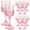 as shown, variant on 12Pcs Plastic Wine Glasses 3.09oz Reusable Champagne Flutes Elegant Pink Champagne Flutes for Party Wine Bar Wedding