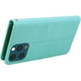 thumbnail image 3 of Phone Case for iPhone 13,Rose Flower Luxury Flip Leather Cover with Card Holder Credit Cards Slot Cash Pockets [Wrist Strap][Kickstand] Wallet Case for iPhone 13 RS Green, 3 of 14