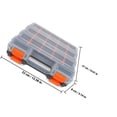 thumbnail image 4 of HEALEEP Storage Compartment Box Divided Box Plastic Design for Small Tool Kits 1Set, 4 of 8