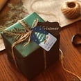thumbnail image 4 of Zaxius 50PCS Paper Christmas Tags Christmas Tags For Gifts Christmas CardstockTags With String Christmas Labels For Gifts Xmas Brown Kraft Gift Tags With Jute Twine Baker Twine, 4 of 8