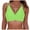 Green, variant on Qiopertar Women's Cross Front Swimsuit Top Swimwear Bathing Suit Crop Top Casual Pool Beach Vacation Halter Bikini, Black L