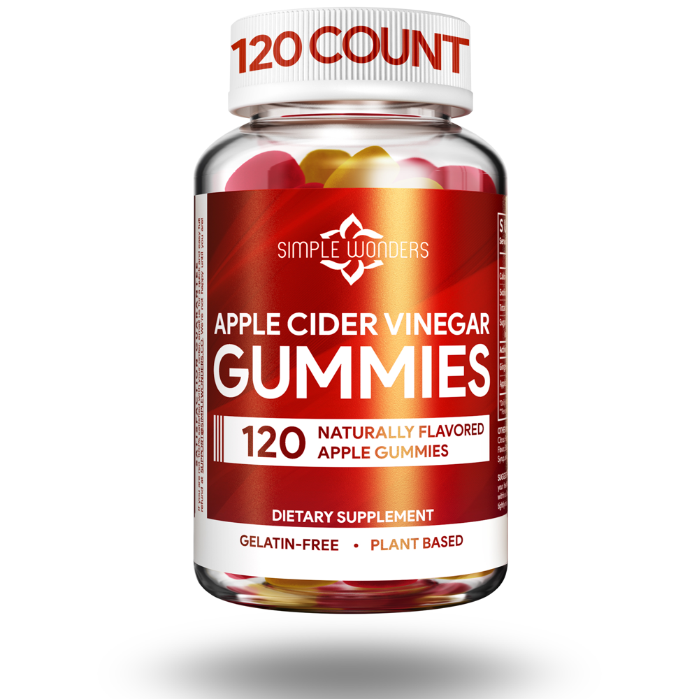 Simple Wonders Apple Cider Vinegar Gummies with The Mother (120 count