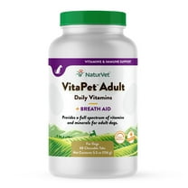 NaturVet Dog VitaPet Adult   Breath Aid, Time Release Tab, 60 Count
