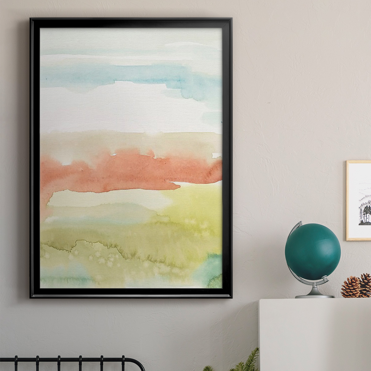 Blushing Sunrise II Premium Framed Print, in Gold, Black, or Silver - Ready to Hang