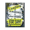 thumbnail image 5 of Inspirational Wall Art Laughing To Stay Sane Motivation Wall Decor for Home Office Gym Inspiring Success Quote Print Ready to Hang Unframed, 5 of 13