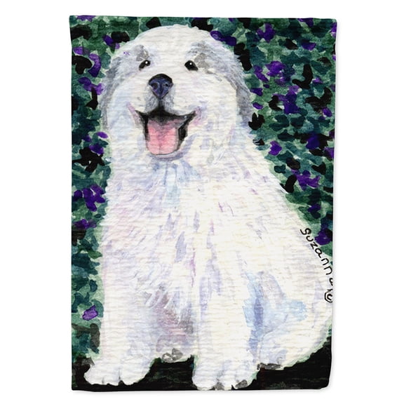 Great Pyrenees Flag Canvas House Size