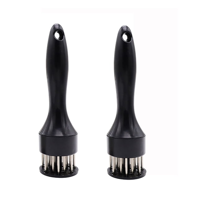 Stainless Steel Meat Tenderizer Needle Tool Set - 2 Pack Cooking Tenderizing Sockets for Steak, Chicken, Beef, Pork & Fish - Quick Marinade Absorption Kitchen Gadget for BBQ Grilling with