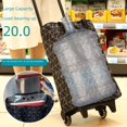 thumbnail image 4 of Polea De Supermercado Carrito De Compras Carrito De Compras Bolsa De Carrito De Aislamiento Térmico Incorporado Carrito Pequeño Bolsa De Compras Impermeable De Tela Oxford, 4 of 5