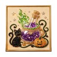 thumbnail image 2 of Qwtwty Halloween Diamond Art Kits for Adults, Funny DIY Diamond Dots Full Drill Crafts for Gem Art Dot Art for Home Wall Decor Holiday Gift, 2 of 8