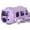 Purple, variant on Hecnuo,Bus Shaped Leak Proof Water Bottle,500ml Portable Cup with Strap,for Drinking Water On The Go Using A Bus Shaped 360° Leak Proof Portable Water Bottle with Strap and Detachable Toy Top.